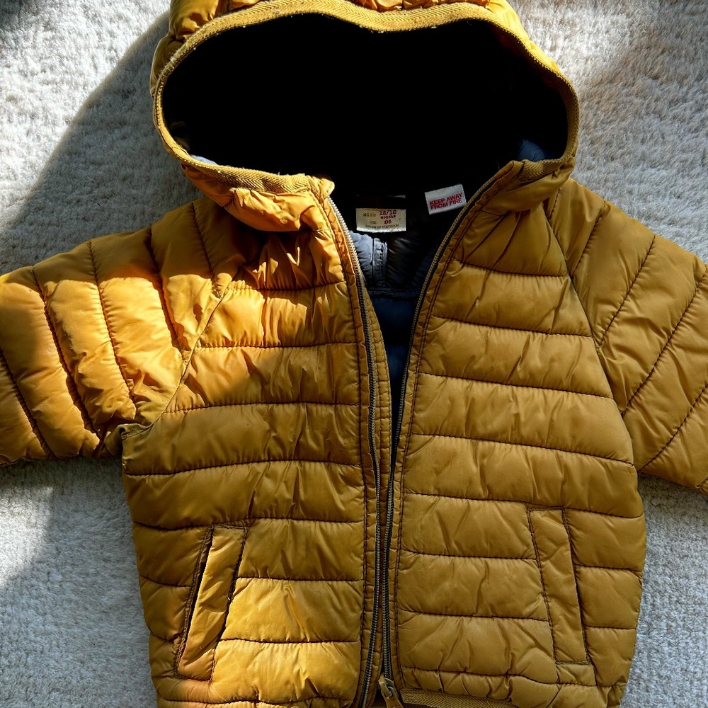 Zara kids / baby puffer jacket.